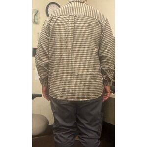 Men's Genius Plaid Shirt XL Extra Large Button Down Casual Checkered